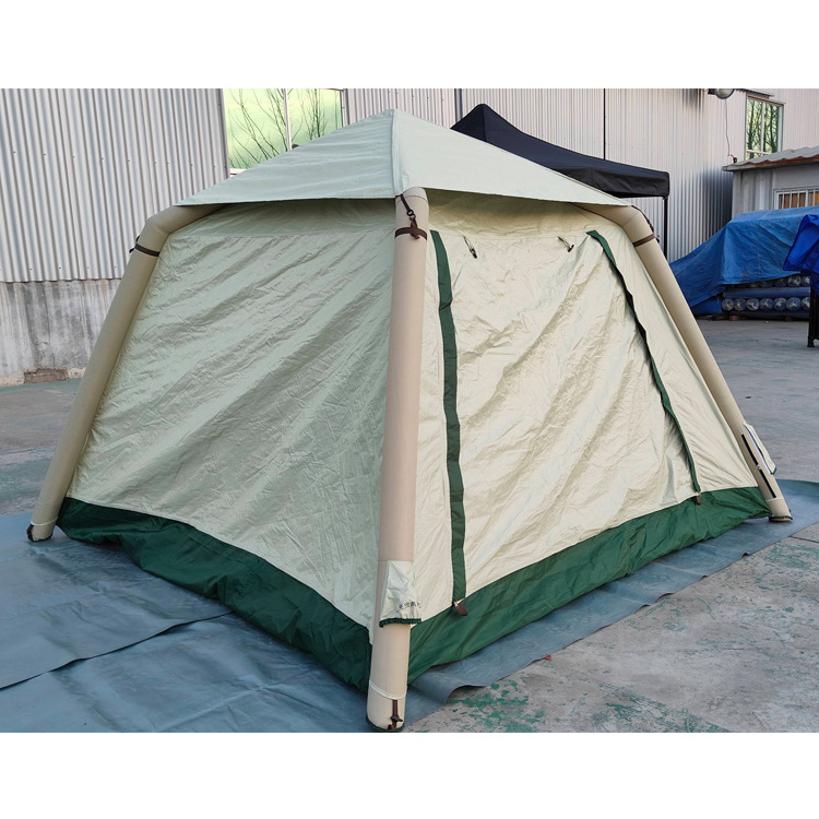 Custom Air Pump Outdoor Canvas Cabin tent Quick Camping Tent carpa inflable para camping Inflatable Waterproof Tent Camp