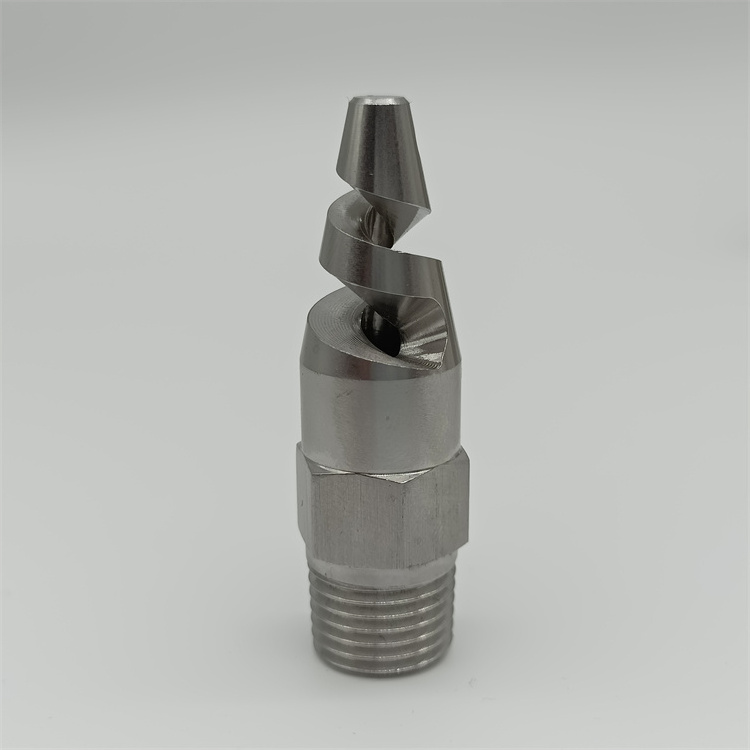 Stainless Steel 316ss metal dust control spiral nozzle,customized Solid cone Spiral Nozzles