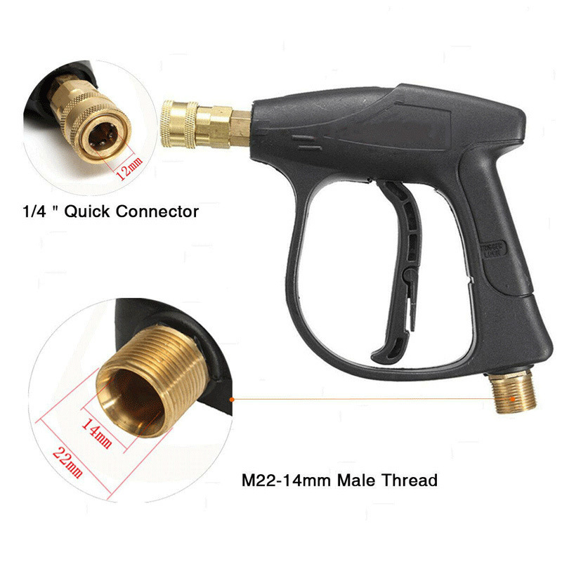 High Pressure Washer Gun High Pressure Water Spray Gun Jet Washer Power Washer Spray Gun 345bar 5000psi