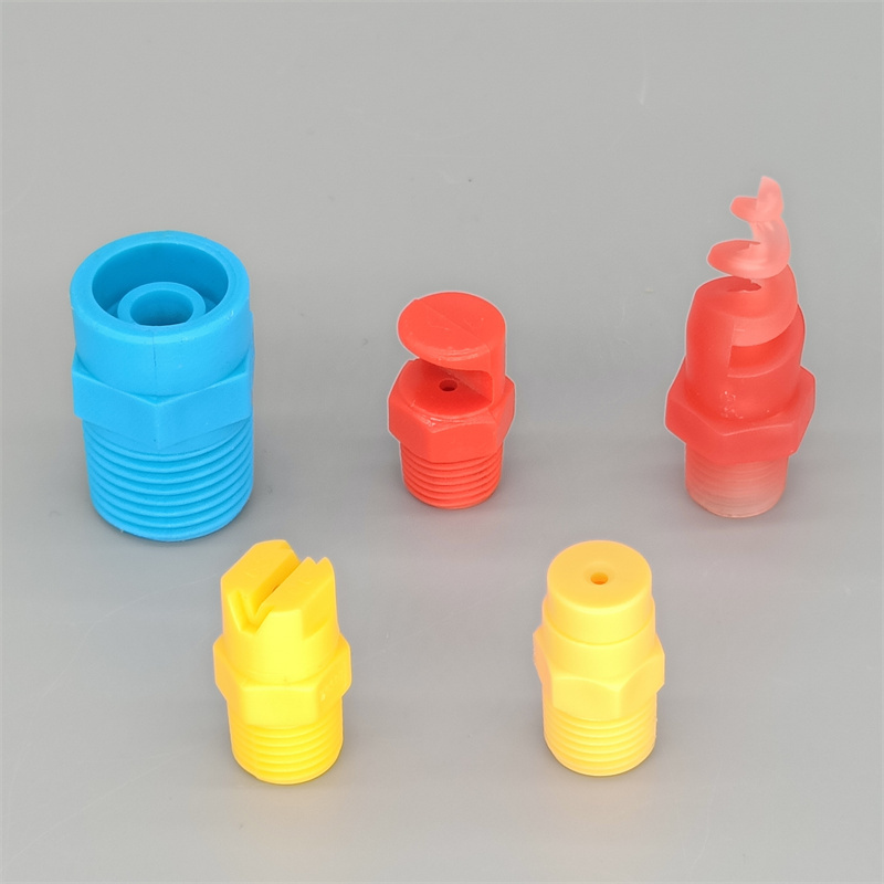 Adjustable Wide angle PP PVC PTFE SPTJ Spiral Nozzle, Full Cone Hollow Cone Spiral Nozzle, Pigtail Nozzle