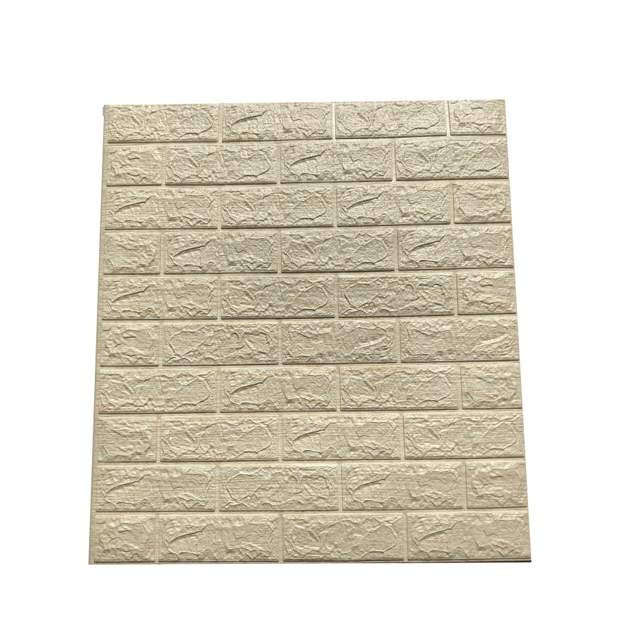 hot sale 70*77cm new design foam brick wallpaper rolls 3d wall sticker wallpaper for kitchen