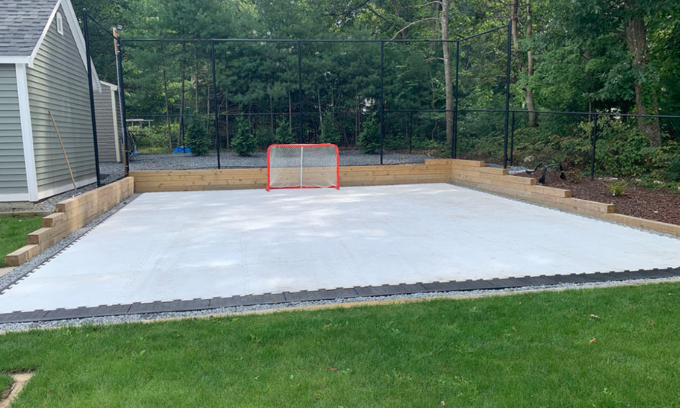 ice rink removable plastic good quality hdpe synthetic ice hockey shooting rink