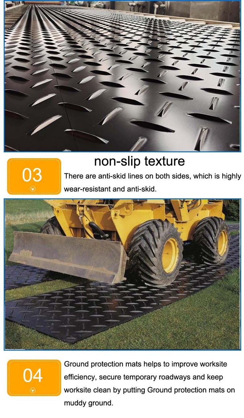 swamp mat construction mats ground protection plastic hdpe floor mat manufacture