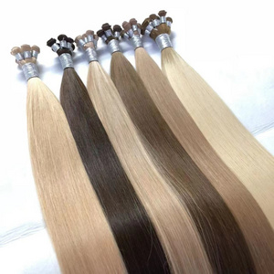 100% Russian Human Virgin Remy Human Hair Extensions Thick End Hand Tied Weft Double Drawn Genius Handtied Hair Extension