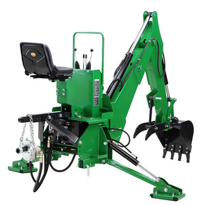 YUESHAN towable-backhoe 3-point hitch rear backhoe for tractors from 60 HP to 120 HP tractor backhoe attachment