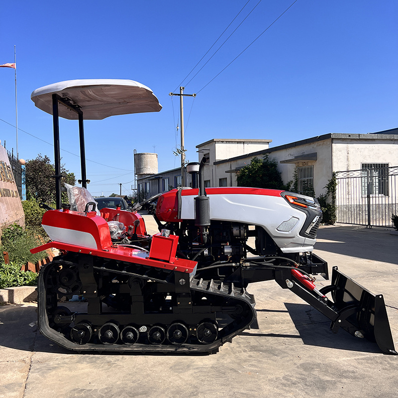 YUESHAN In stock rotary tiller 50hp crawler tractor Diesel engine farm tractor crawler for sale