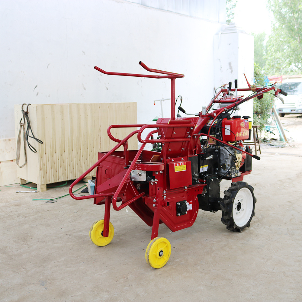 YS High-efficiency easy-to-operate small diesel hand push mini corn harvester machine