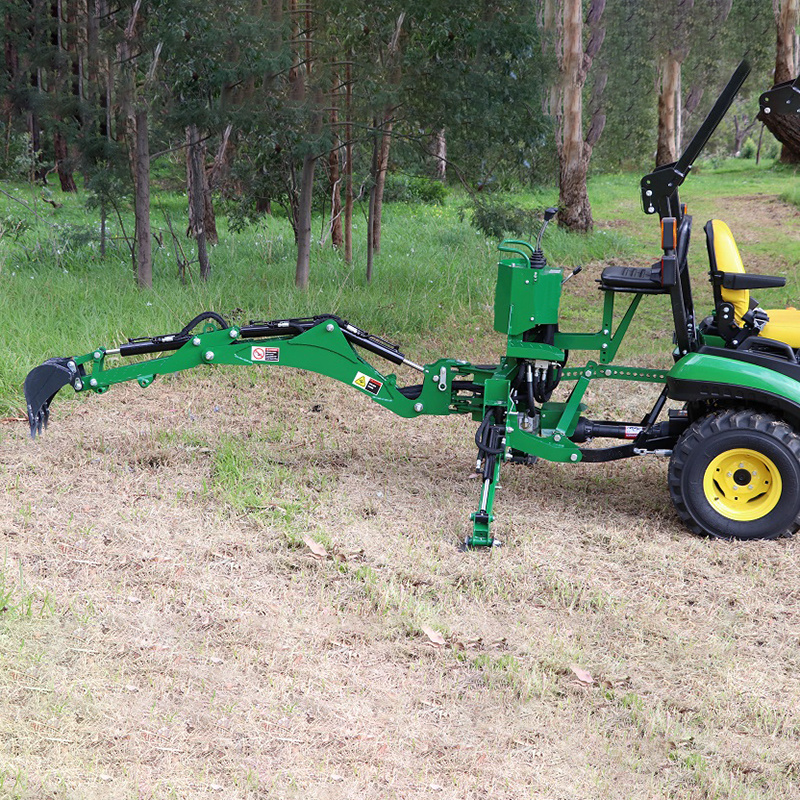 YUESHAN towable-backhoe 3-point hitch rear backhoe for tractors from 60 HP to 120 HP tractor backhoe attachment