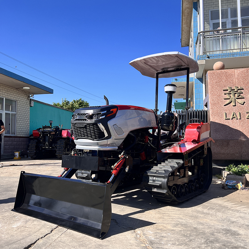 YUESHAN In stock rotary tiller 50hp crawler tractor Diesel engine farm tractor crawler for sale