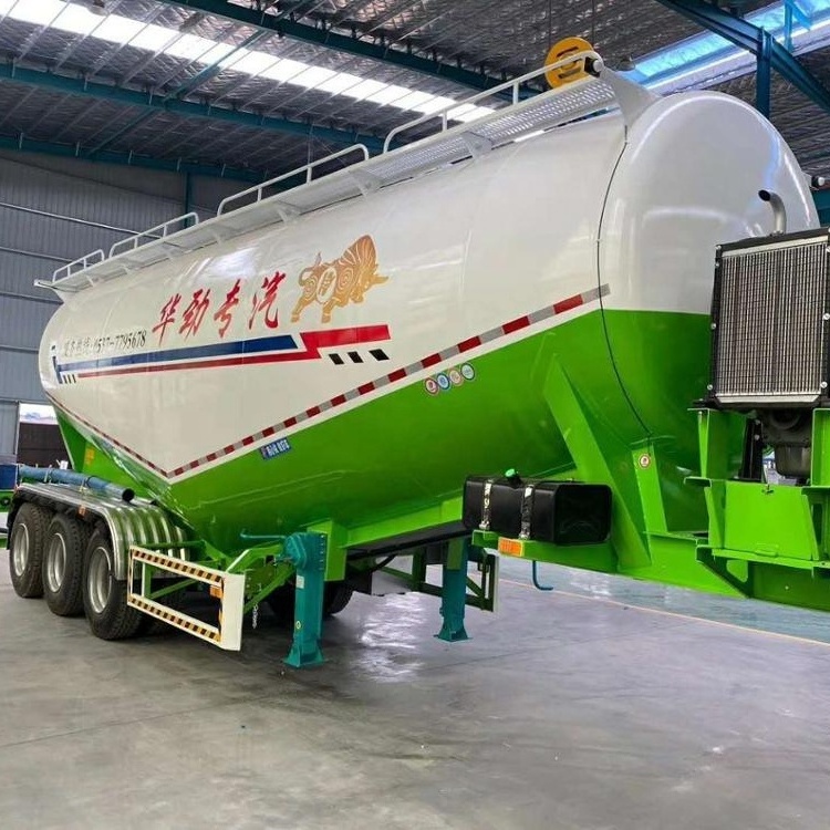 YUHANG 3 Axles 40 Tons 50 Tons 60 Tons Truck Carrier Bulk Cement Tank Cargo Powder Tanker For Sale In Philippines