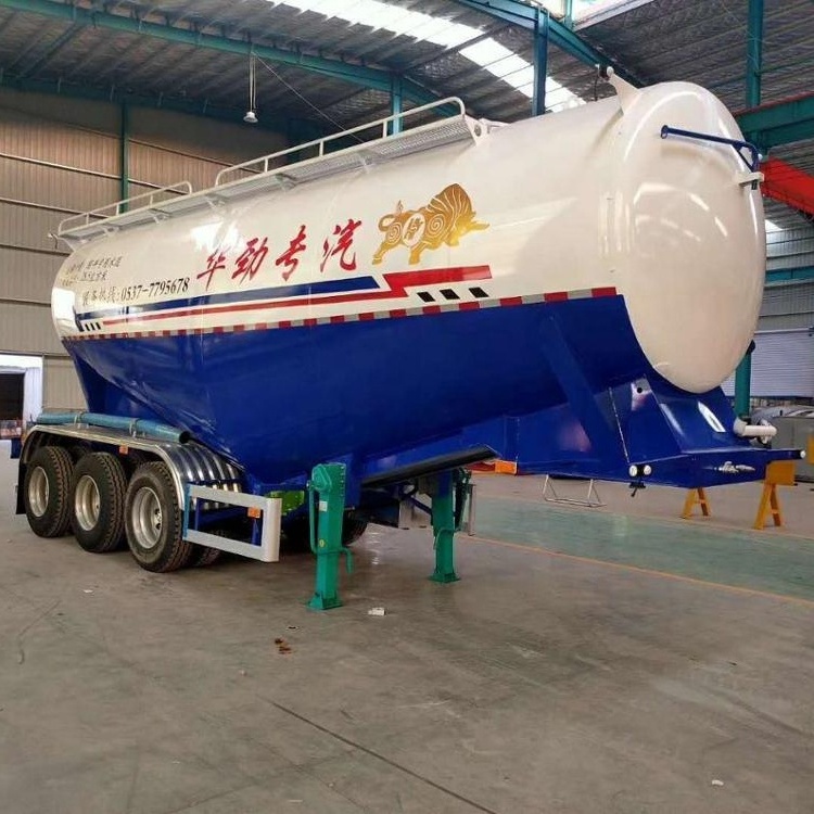 YUHANG 3 Axles 40 Tons 50 Tons 60 Tons Truck Carrier Bulk Cement Tank Cargo Powder Tanker For Sale In Philippines