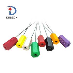 DX-209 Hexagon plastic ABS coated container truck wire rope cable seal lock from China