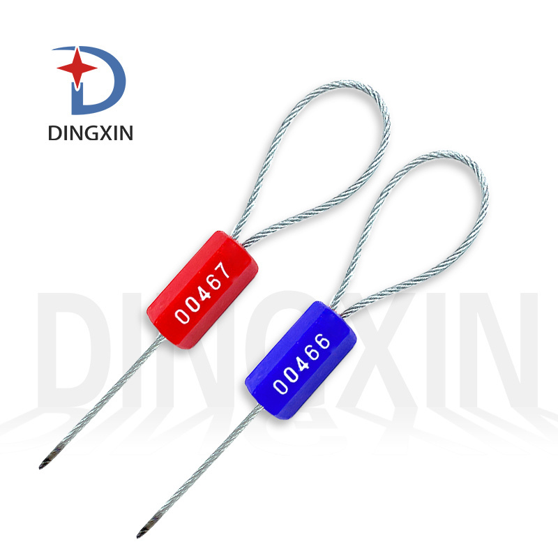 DX-209 Hexagon plastic ABS coated container truck wire rope cable seal lock from China