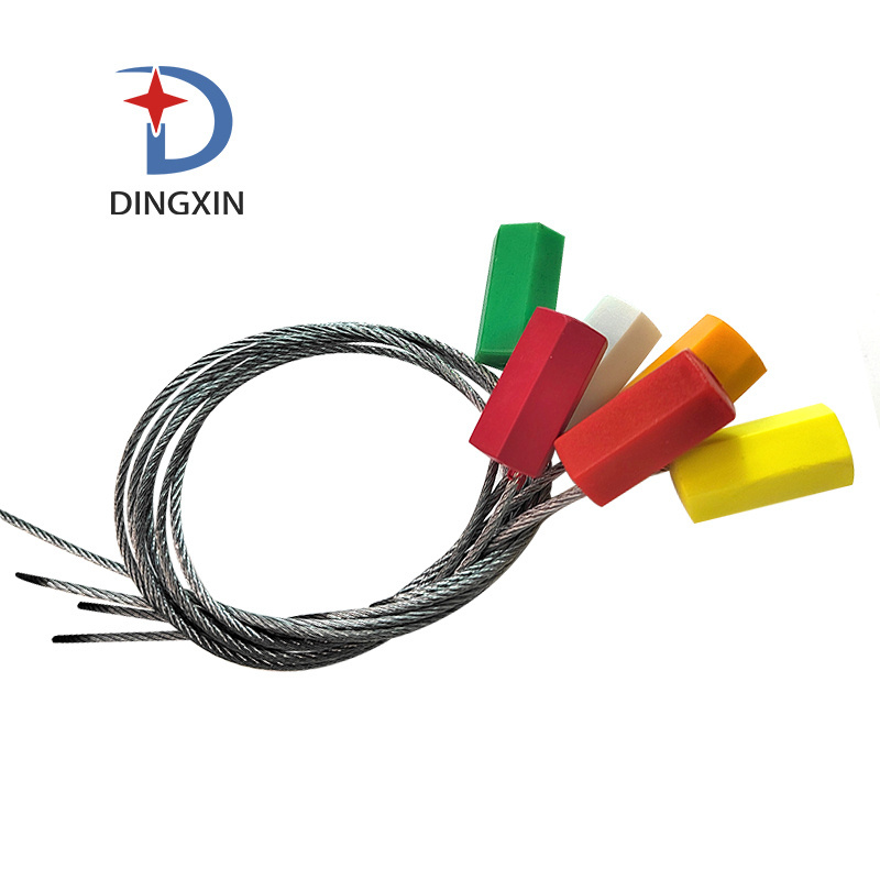 DX-209 Hexagon plastic ABS coated container truck wire rope cable seal lock from China