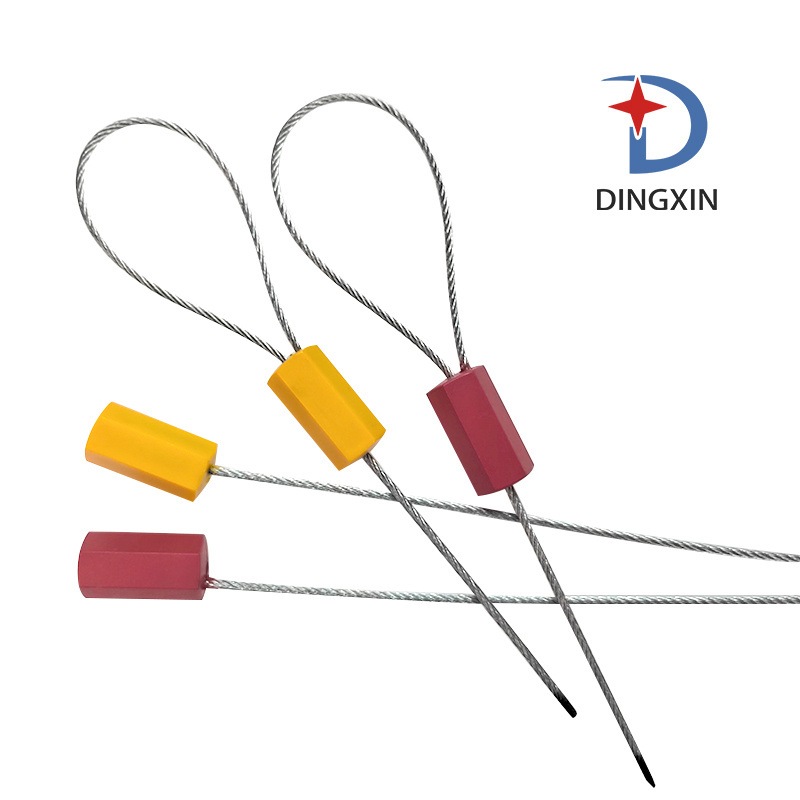 DX-209 Hexagon plastic ABS coated container truck wire rope cable seal lock from China