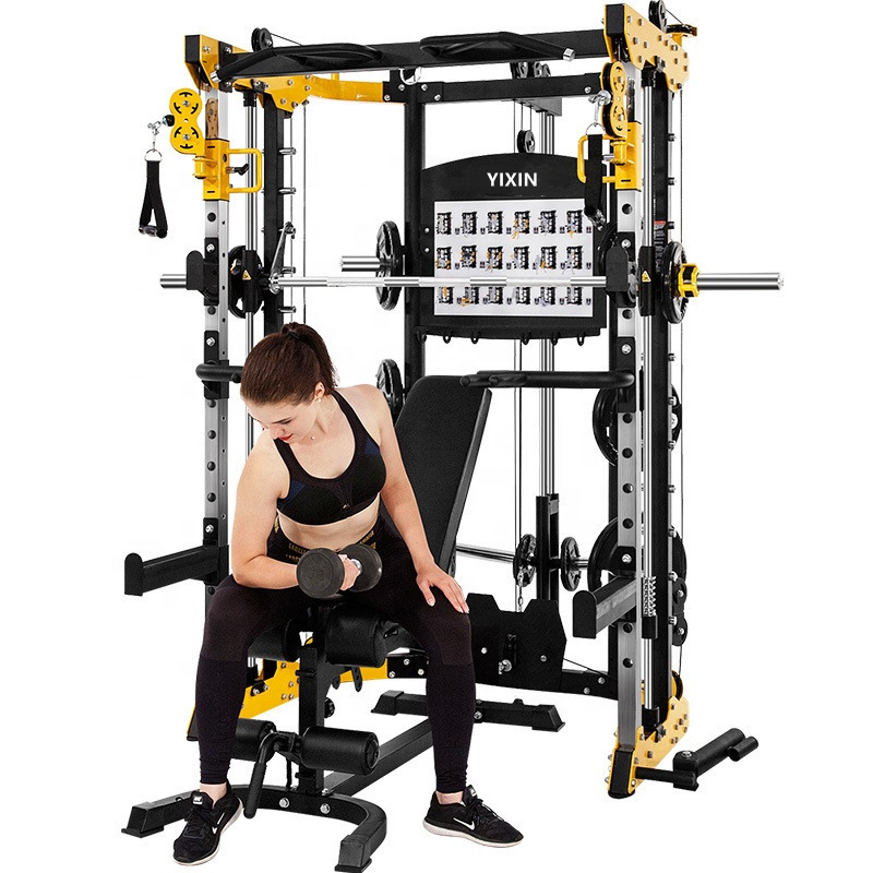 Hot sale cheap price multi functional home  smith machine training equipment fitness