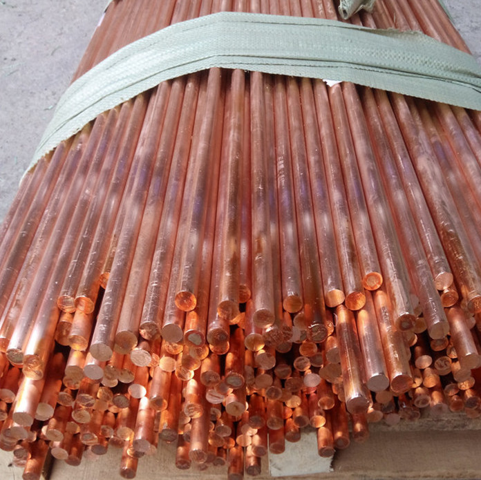 Copper earth rod steel with copper coating copper clad bonded steel earth rods