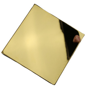 Factory Wholesale 8K Gold Mirror SS Pvd Color Plate Decorative 201 202 304 316 430 Golden Stainless Steel Sheet