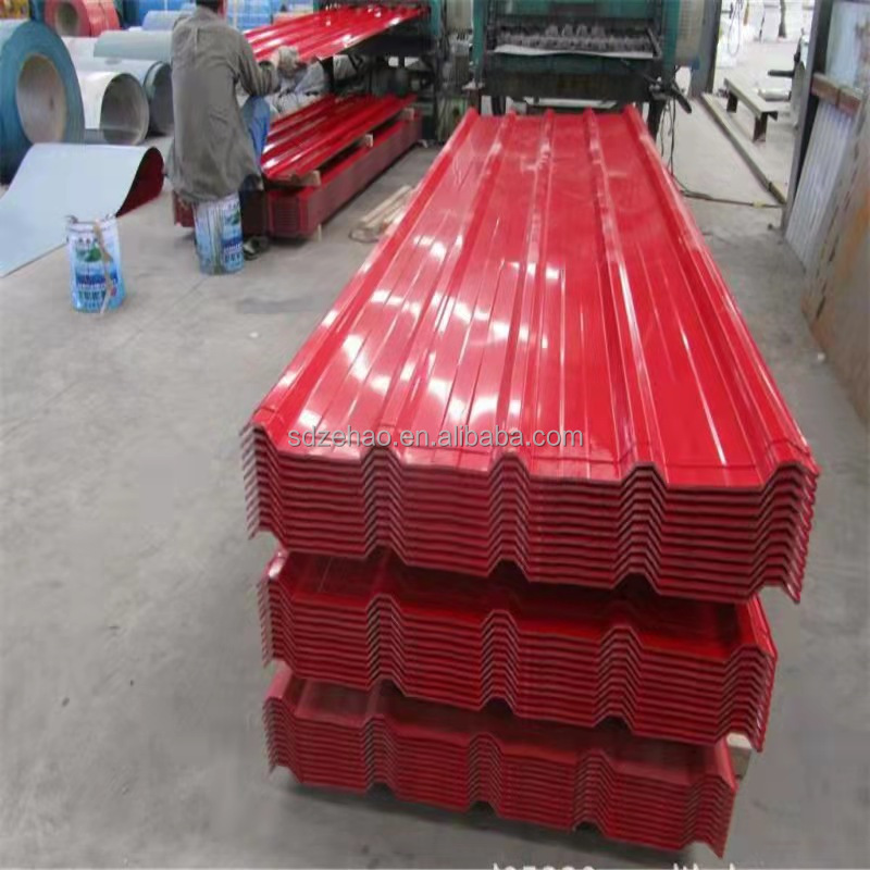 Roofing Sheet Galvanized Steel Iron Corrugated Metal 2mm PPGI Metal Roofing Sheets Prices High Quality 0.4 0.5mm Mid Hard 1 Ton