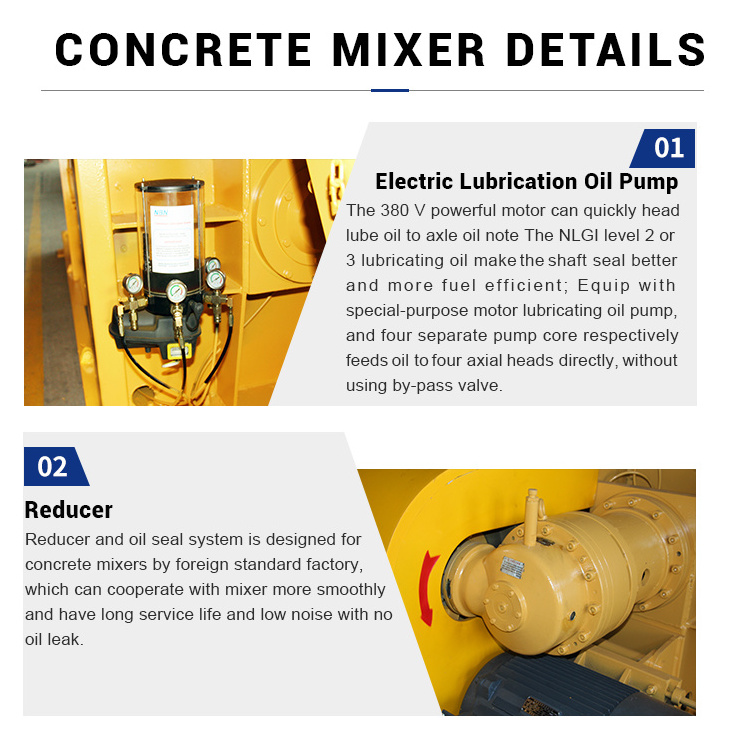 Fixed concrete machinery mixer concrete mixer 1000l equipments