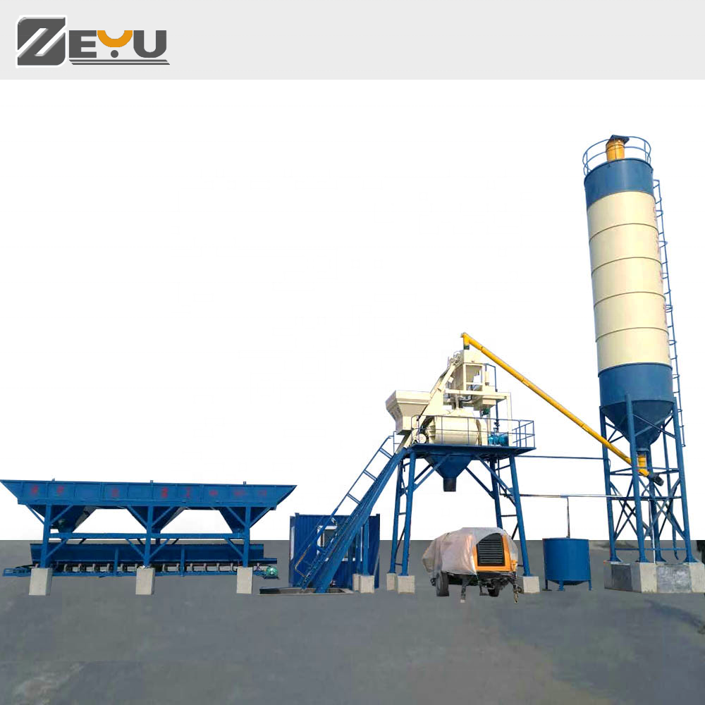 Small best price 25m3/h electric batching machine concrete batching plant production line