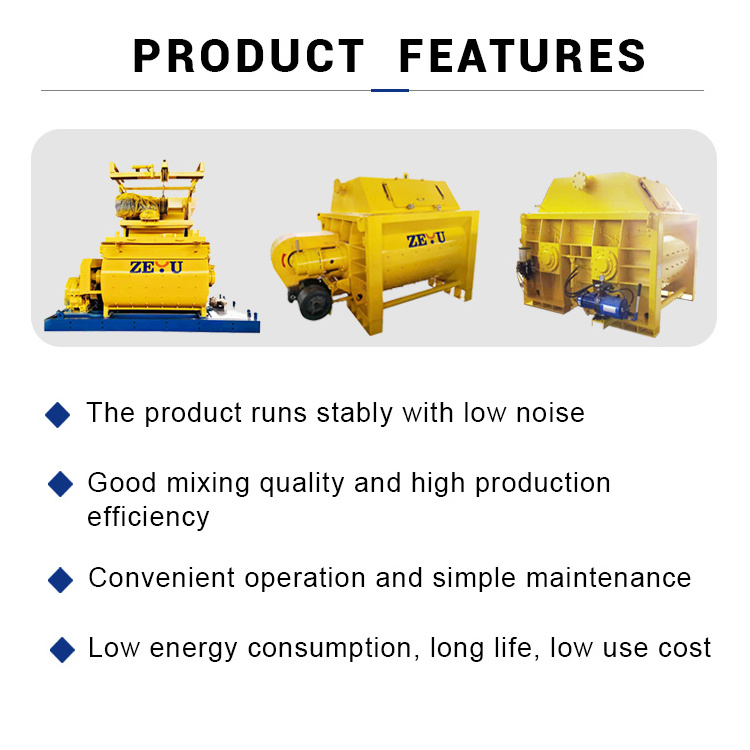 Fixed concrete machinery mixer concrete mixer 1000l equipments