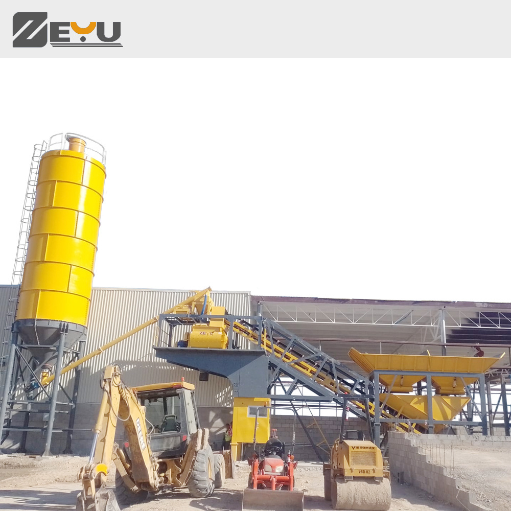 Small best price 25m3/h electric batching machine concrete batching plant production line