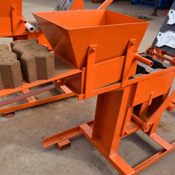 Manual Compressed Earth Block Machine Small Manual Cement Interlock Brick Machine/ Manual Fly Ash Brick Making Machine QMR 2-40