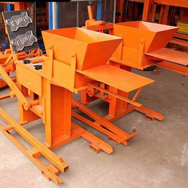 Manual Compressed Earth Block Machine Small Manual Cement Interlock Brick Machine/ Manual Fly Ash Brick Making Machine QMR 2-40