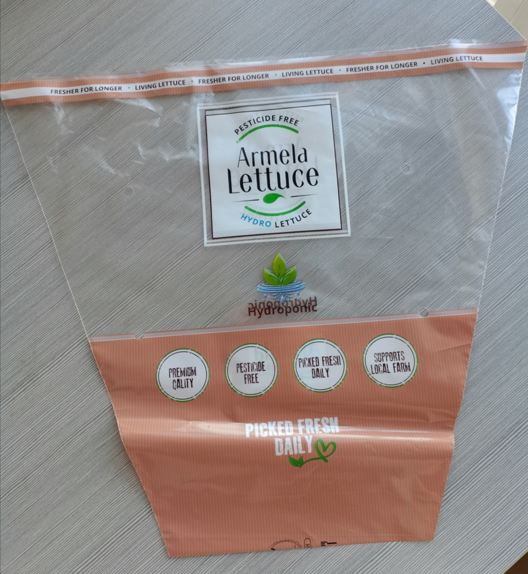 lettuce package bag lettuce sleeves opp cpp transparent vegetable airhole plastic sleeves for herbs