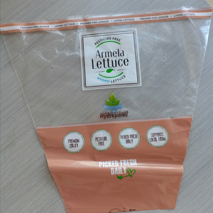 lettuce package bag lettuce sleeves opp cpp transparent vegetable airhole plastic sleeves for herbs