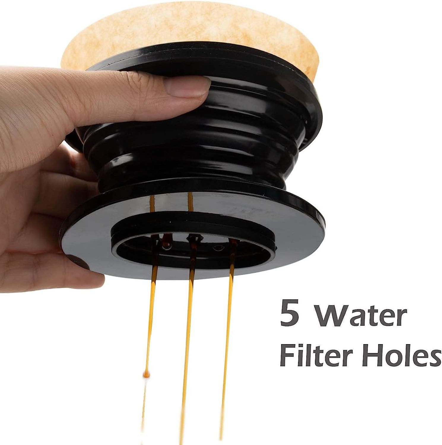 Food Grade Reusable Collapsible Camping Pour Over Filter Silicone Coffee Dripper