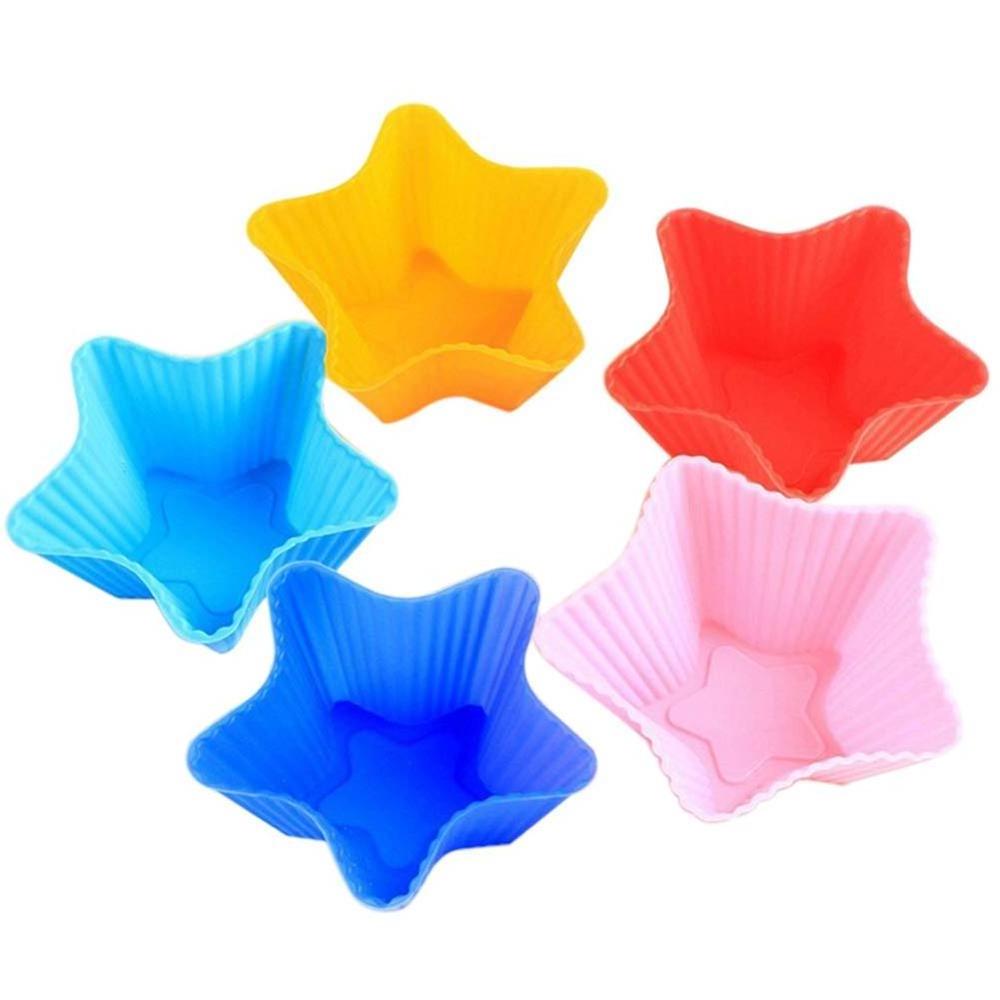 Baking Soap Molds Supplies Tools Tray Mould Star Custom Cup Cake Silicone Cupcake Mold One Set in One Opp Bag Moulds Kitchen