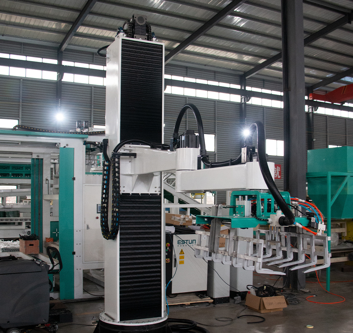 Zhengxia case column palletizer for bags machine in produce Packing line Single Column Robot Palletizer Machine Automatic