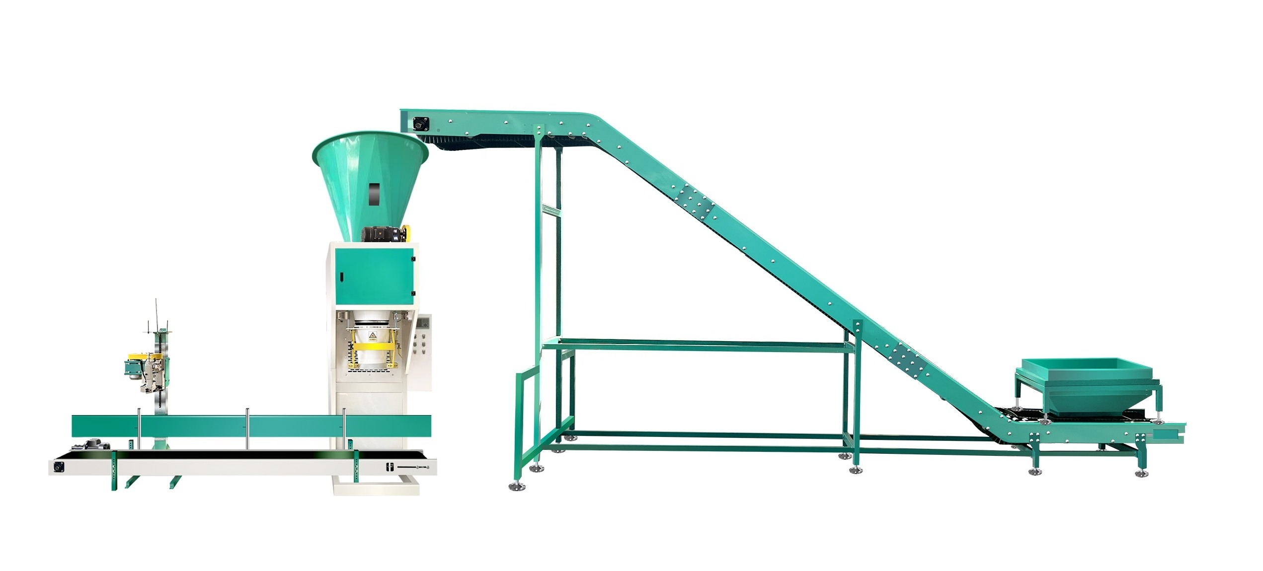 Semi Automatic 20kg 50kg Animal Feed Bag Sealing Bentonite Fish Bone Meal Barite Soil Compost Packaging Packing Machine