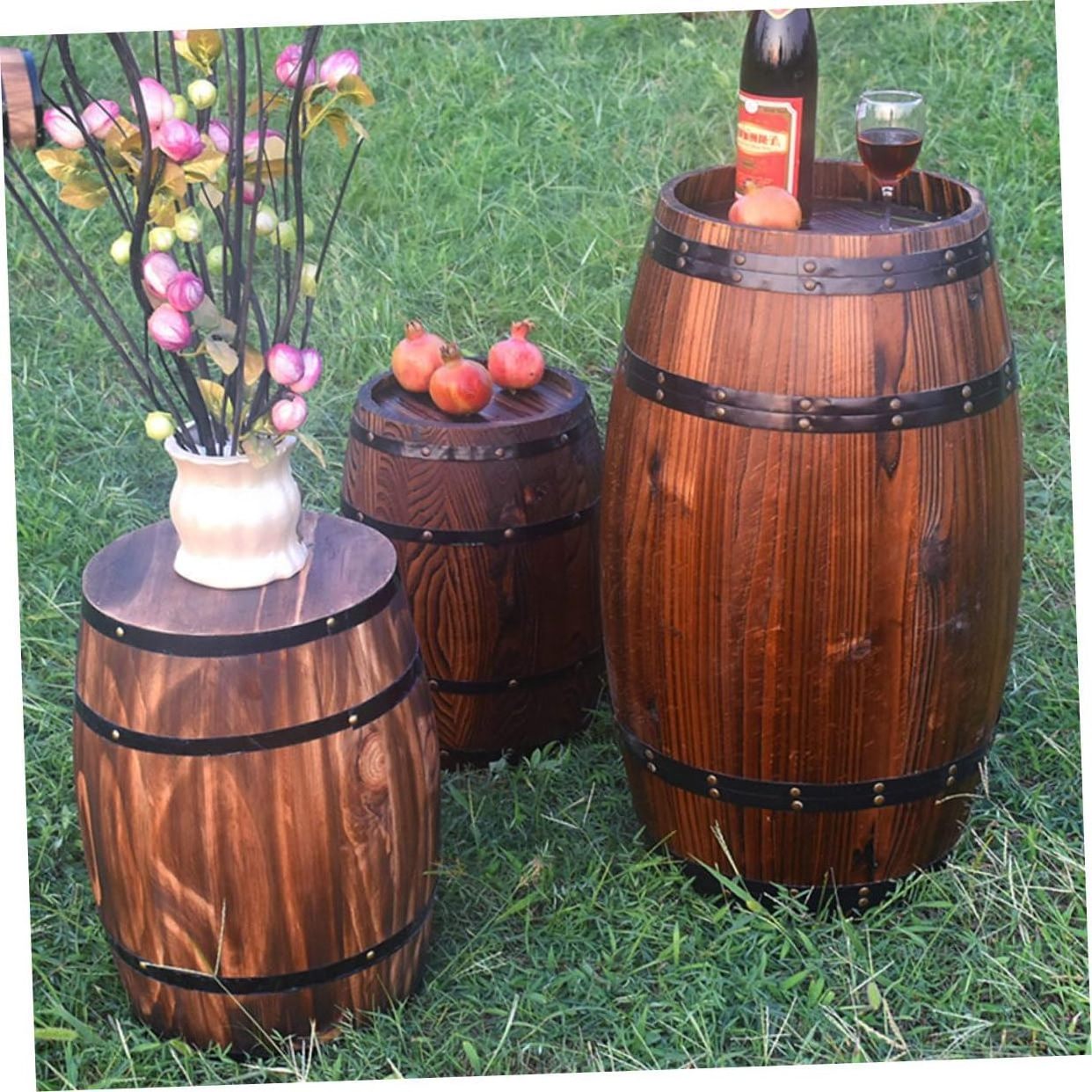 high quality 50 liter wooden wine barrel and wine barrel wood sturdy and durable wooden wine barrels