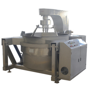 gas/induction heating  jacketed cooking kettle with agitator