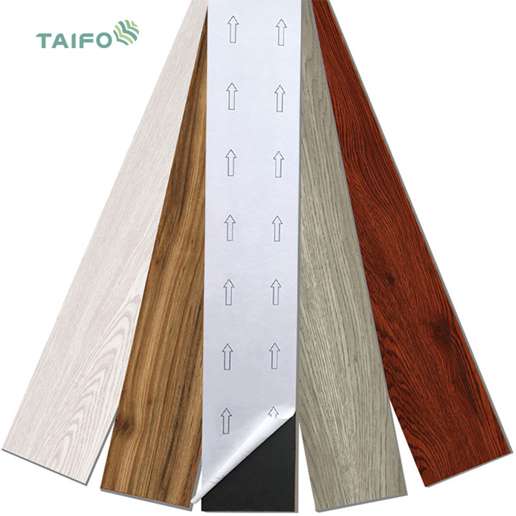 TaiFo Hot sale Factory cheap peel and stick adhesive waterproof Glue down stick floor PVC Vinyl planks