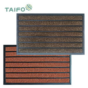 TaiFo Pvc Door Foot Mat Tray Suppliers Clean Mud Floor grass surface Rubber Mat