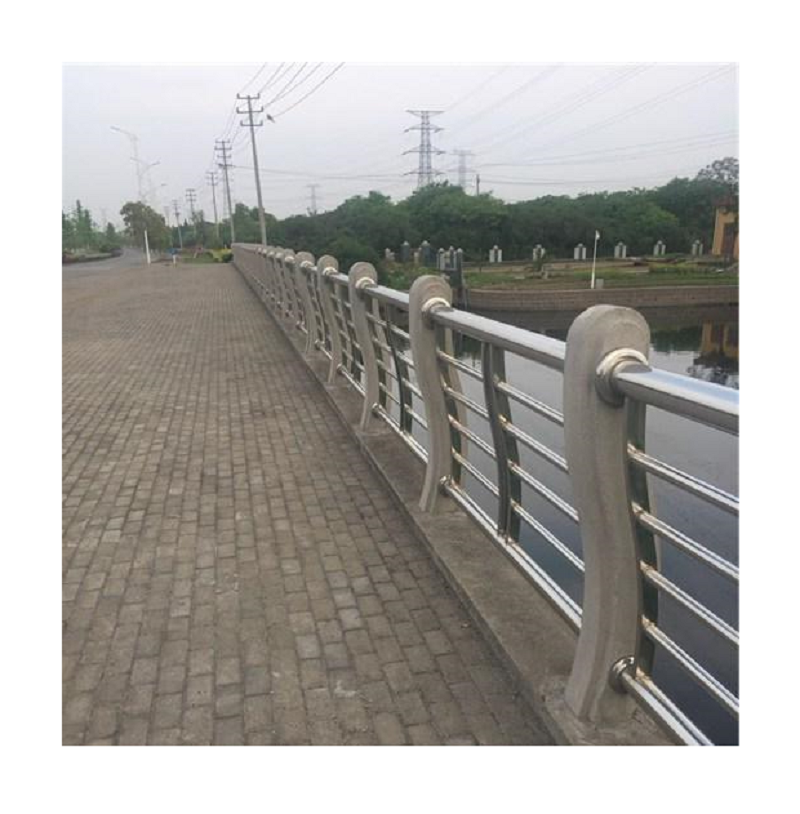 Stainless Steel Bridge Safety Guardrail Metal Safe And Durable Bridge Guardrail Roadside Crash Bridge Barrier