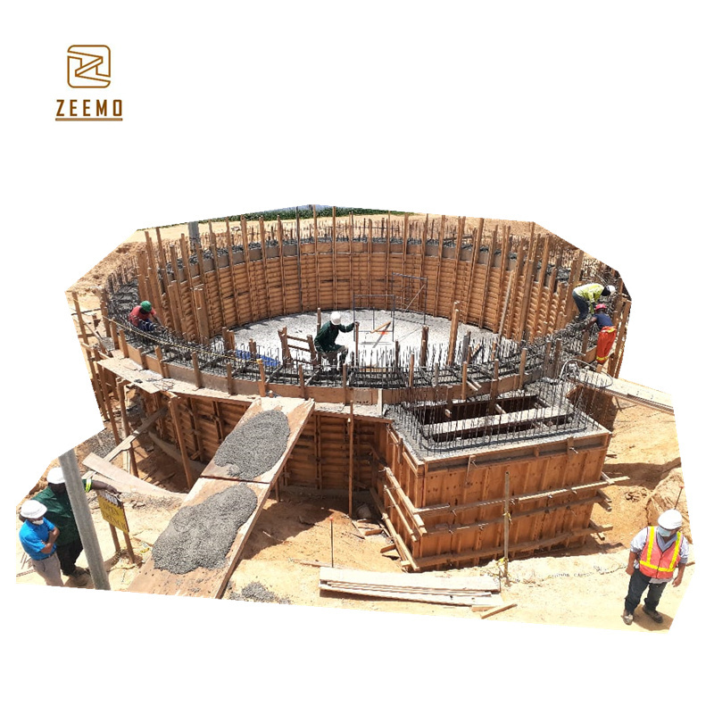 High quality circular  curved water concrete tank formwork for concrete