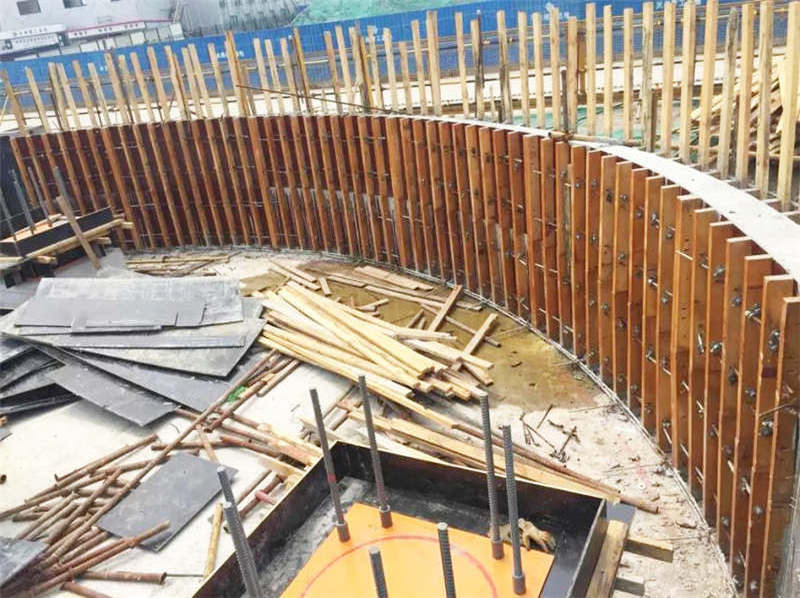 Zeemo circular water reclaim plant curved concrete tank formwork