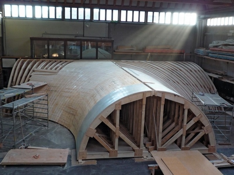 ZEEMO circular concrete curved tank formwork for concrete water reclaim plant