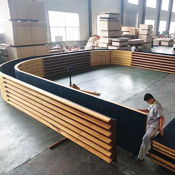 Round Concrete Pouring Plastic Wooden Tank Formwork