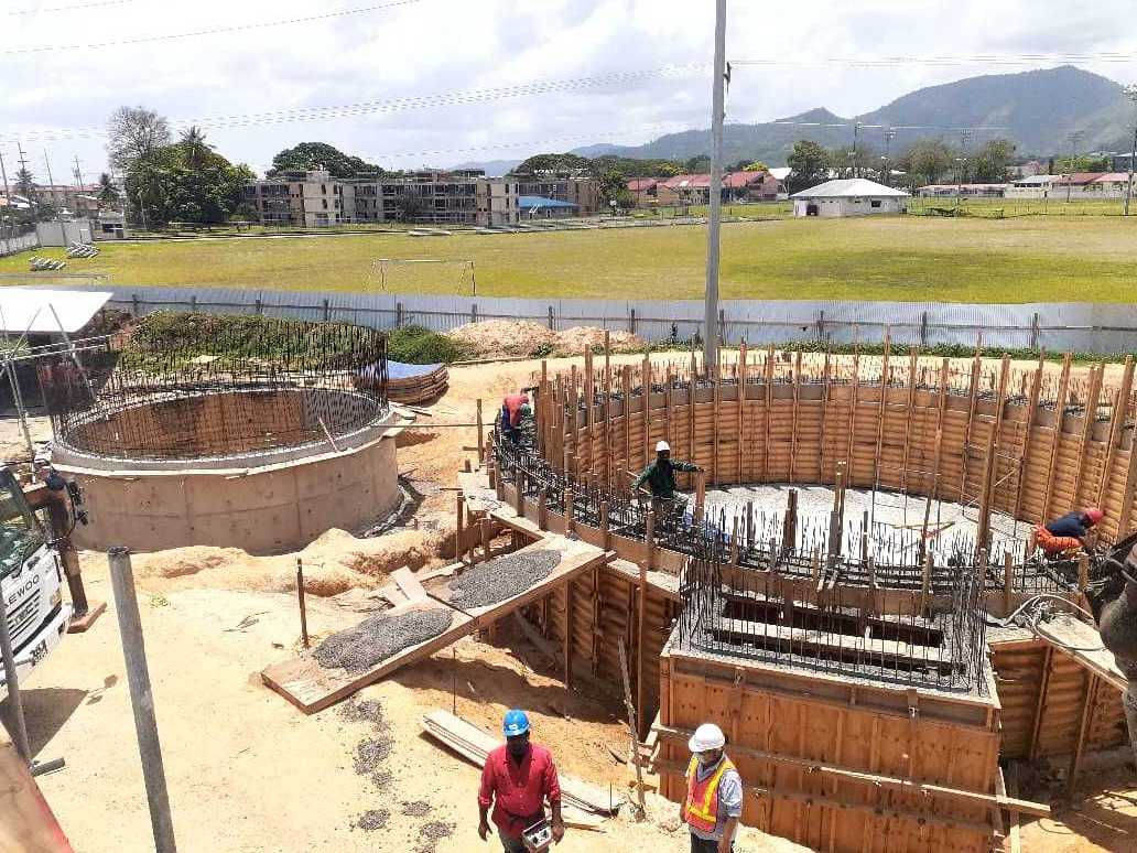 Zeemo curved circular water pool edge concrete tank formwork