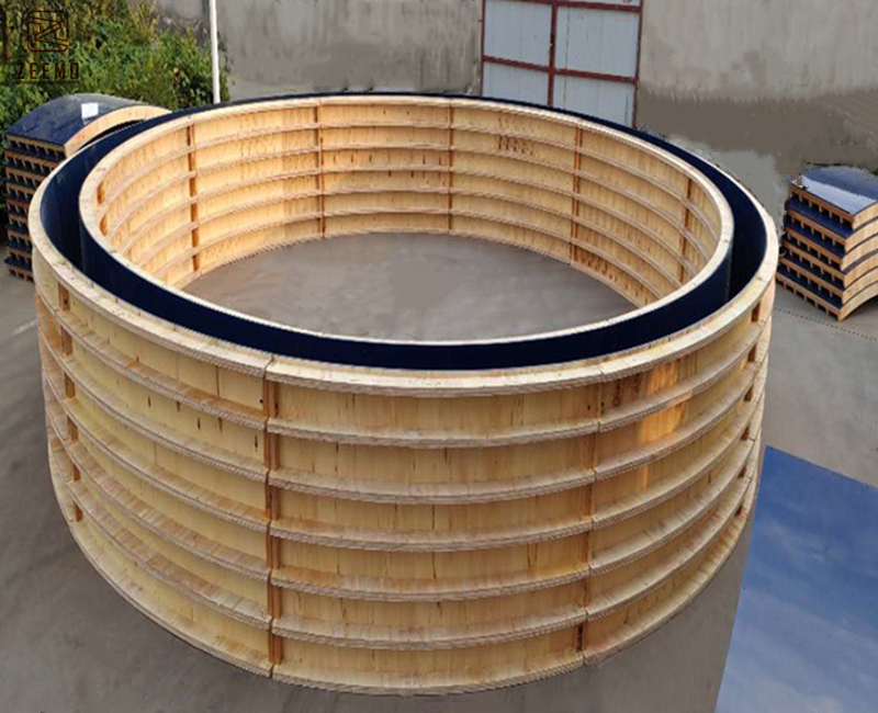 China Factory Curved Pool Edge Concrete Formwork For Circular Concrete Tank  And Swimming Pool