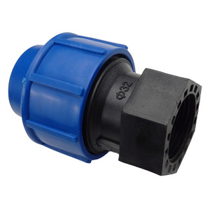 High Quality hdpe PP Compression Fitting Quick Connector Pipe Fittings for Water Saving Irrigation