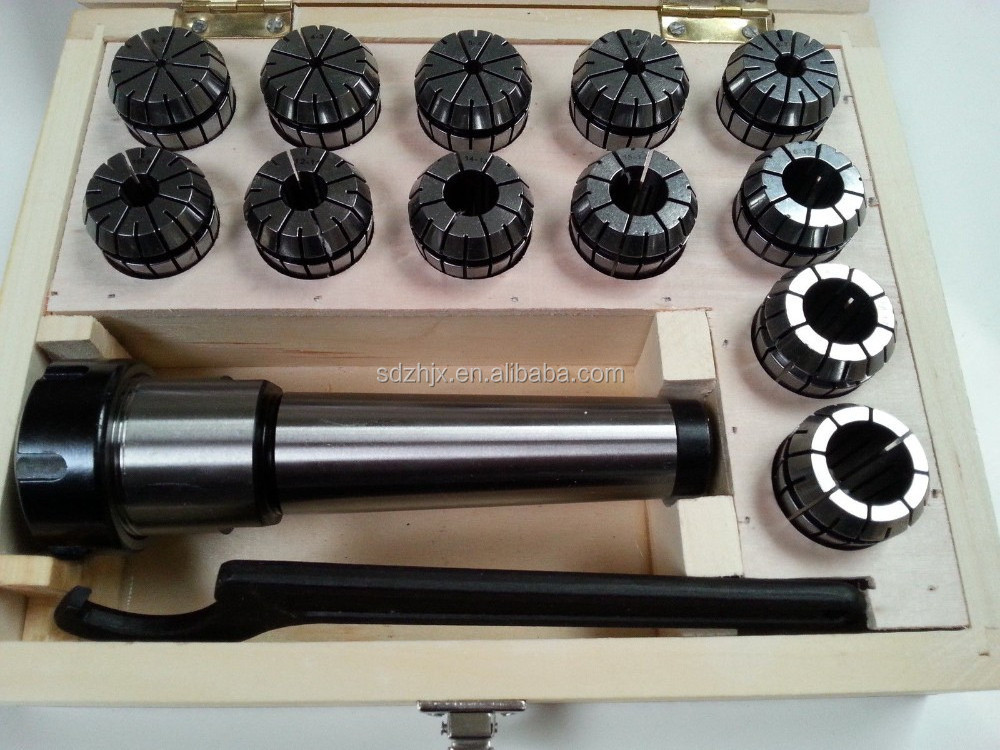 ER Collet Set ER32 Collet NT40 MTB3 Collet Chuck With Key Packed in Plastic Aluminum or Wooden box