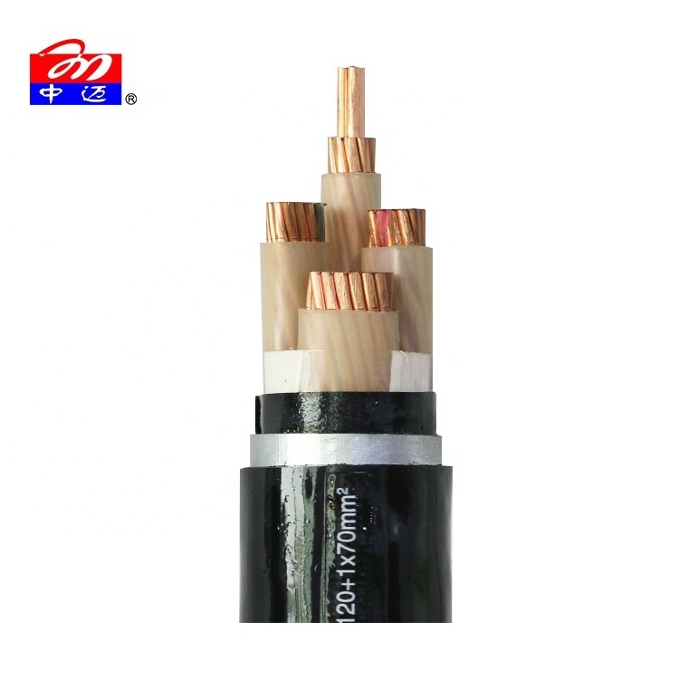 PVC Insulation Steel Tape Armored PVC Sheath Electric Power Cable 0.6/1kV 95mm2