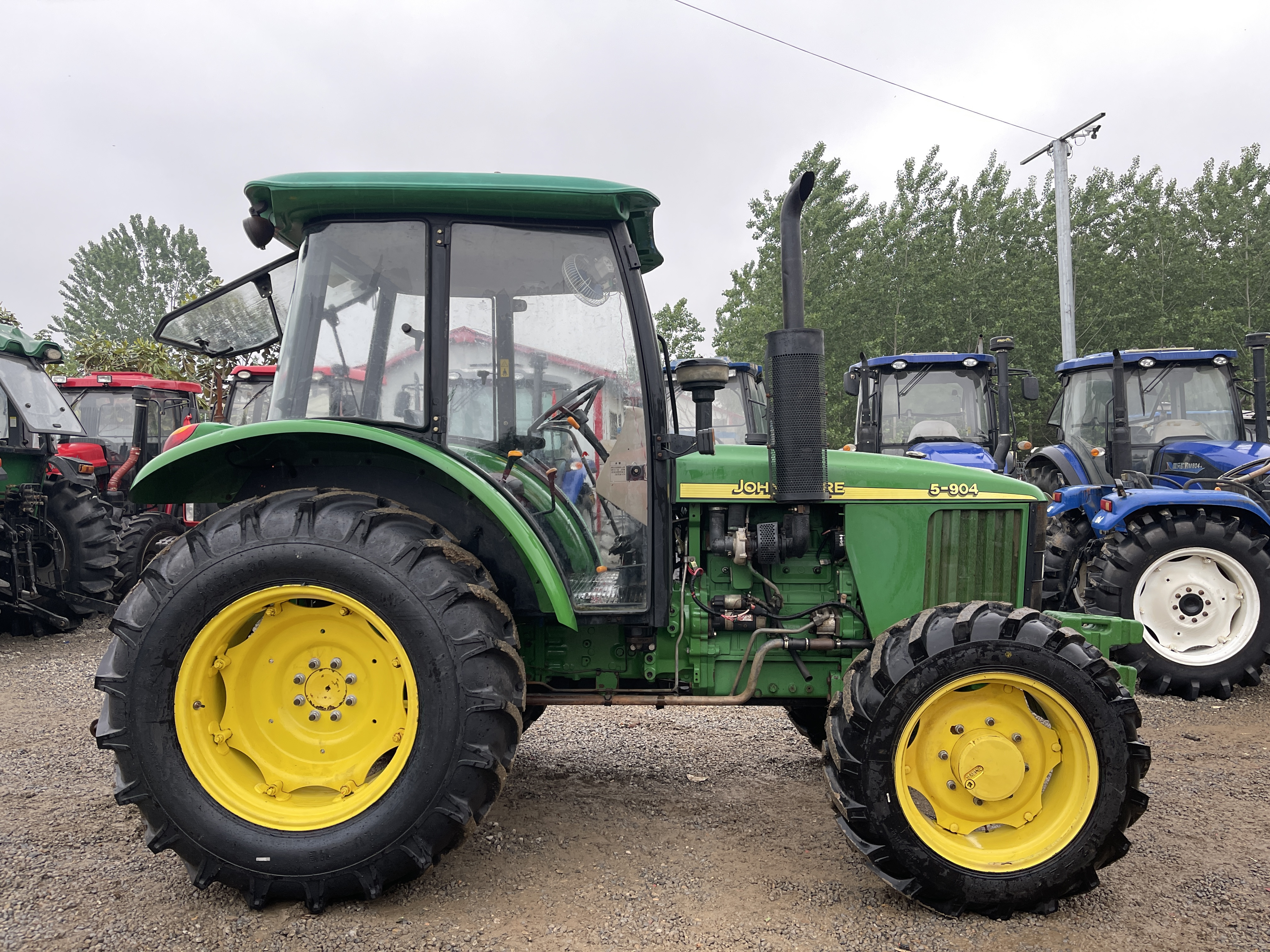 used/second hand/new tractor 4X4wd5-904 90hp with small farm equipment agricultural machinery loader and backhoe